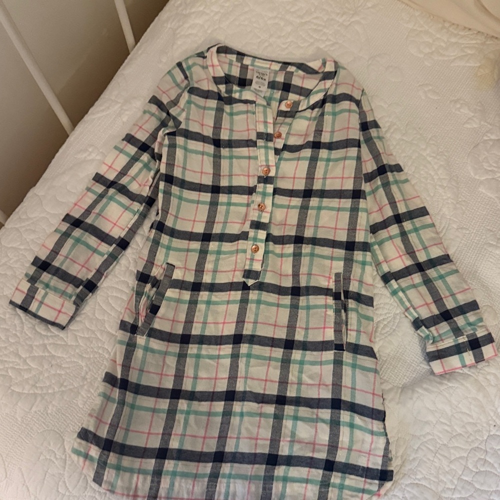 Carter's Multicolor Plaid Shirt Dress